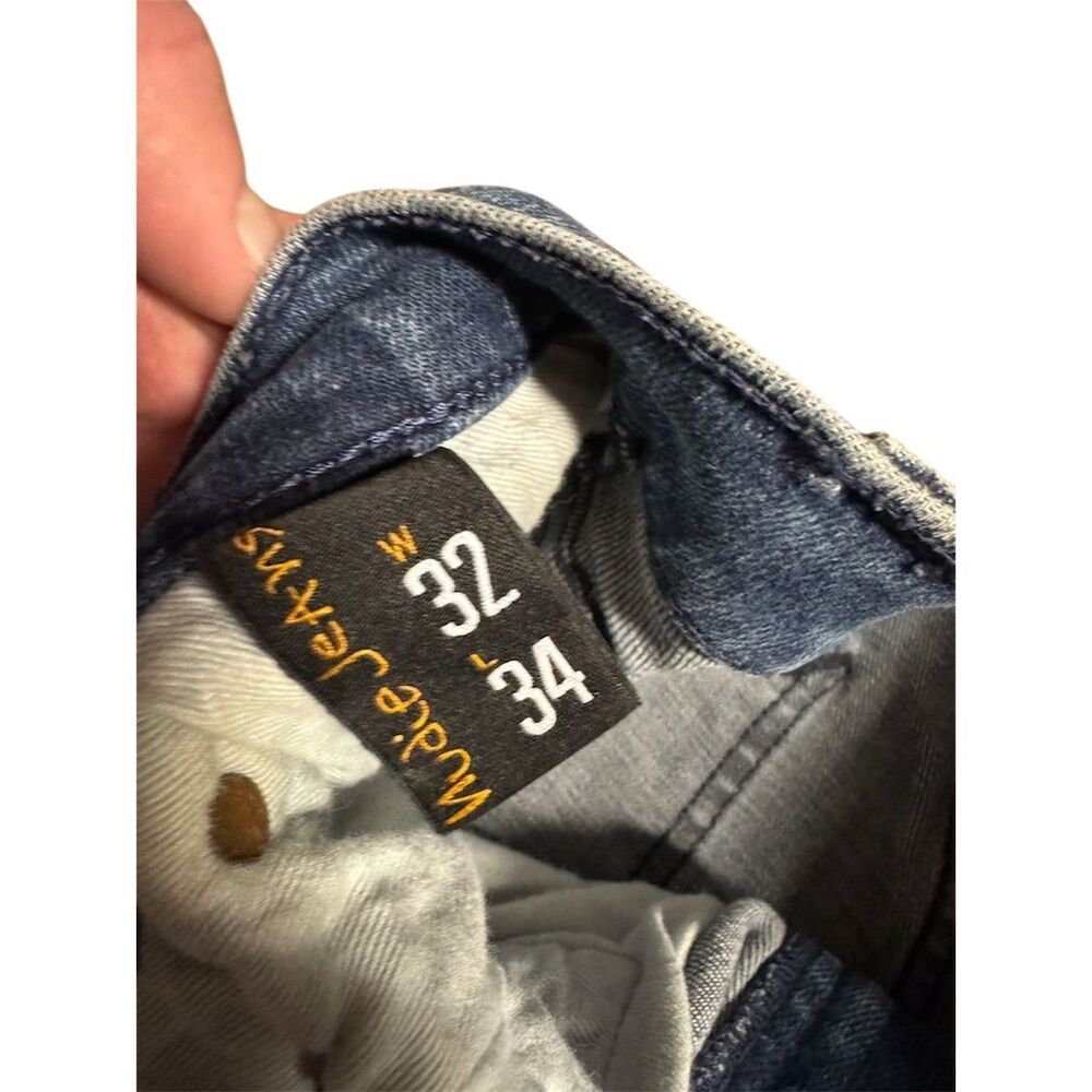 Nudie Jeans Co Men's High Kai Navy Blue Slim Skinny Jeans Blue Size W32 / L34 - Picture 8 of 11